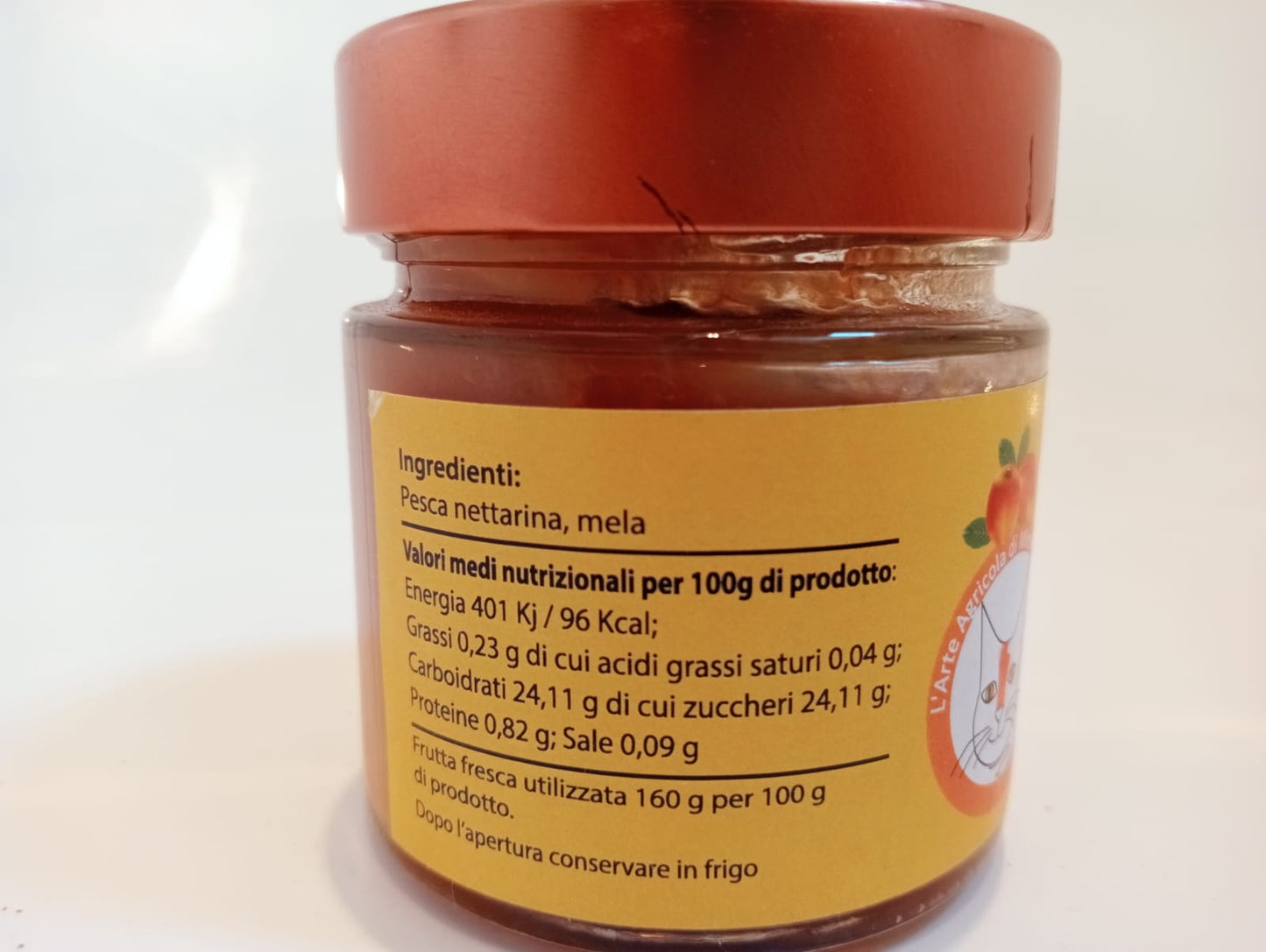 Composta di Pesca Nettarina senza zuccheri aggiunti
