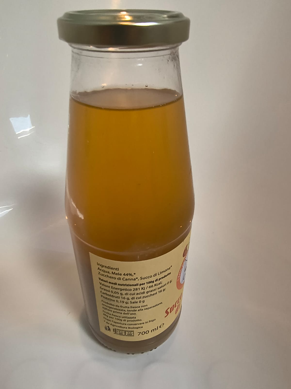 Succo e polpa di Mela 700 ml Biologico