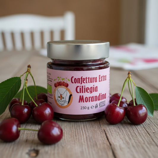 Confettura Extra Ciliegia Morandina 92% frutta, Biologica