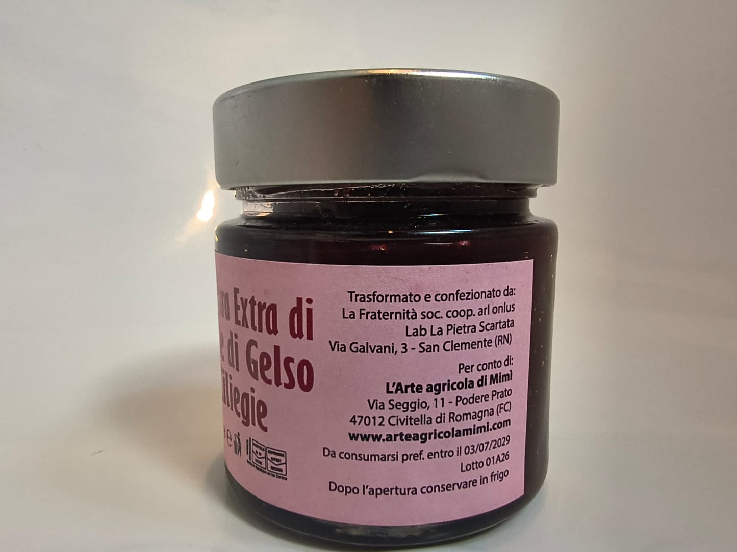 Confettura Extra di More di Gelso e Ciliegie 90% frutta Biologica